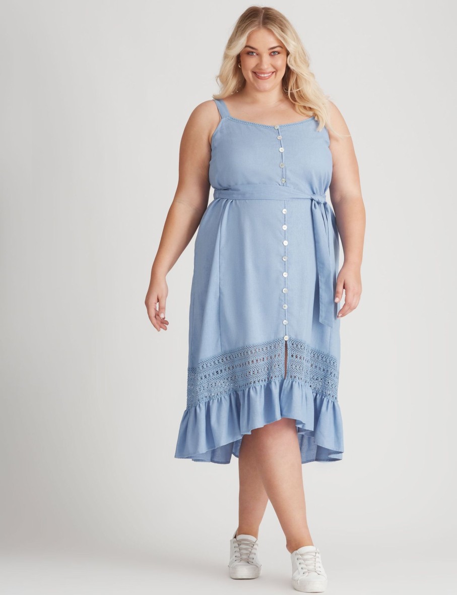 Dresses Beme | Beme Strappy Woven Dress