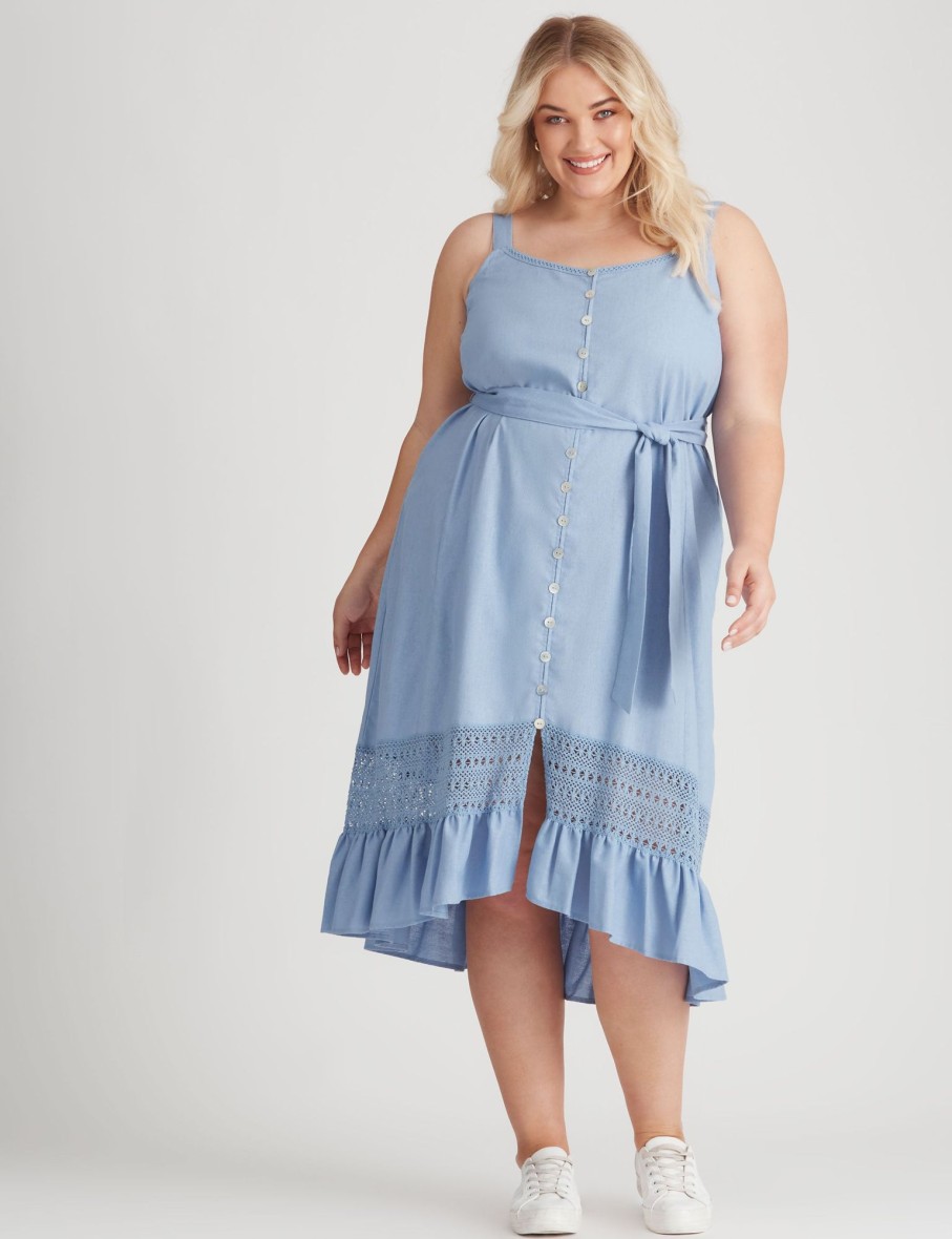 Dresses Beme | Beme Strappy Woven Dress