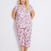 Sleepwear Autograph | Autograph Woven Crop Short Sleeve Lace Trim Pyjama Set