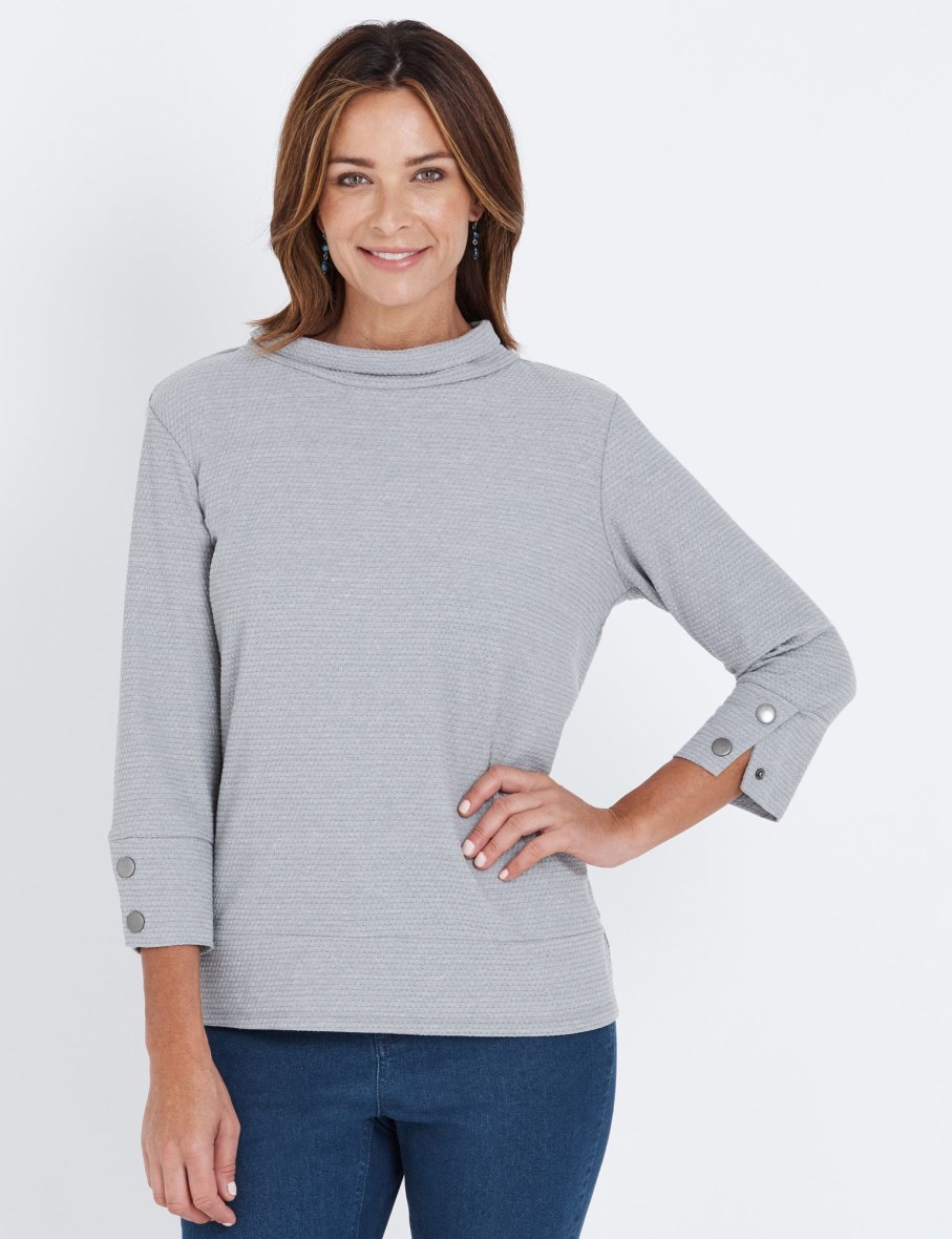 Tops WLane | W.Lane Textured Stud Detail Top