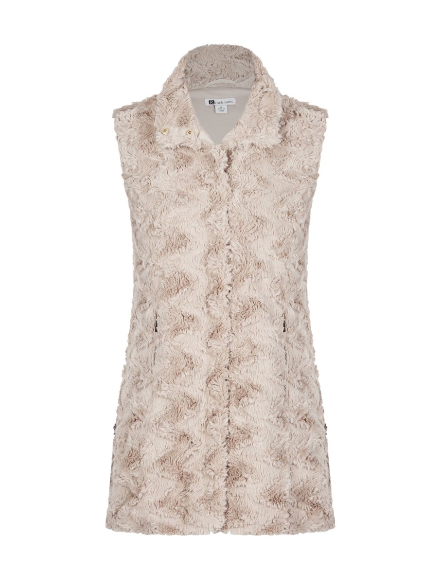 Outerwear Rockmans | Rockmans Teddy Gilet Top