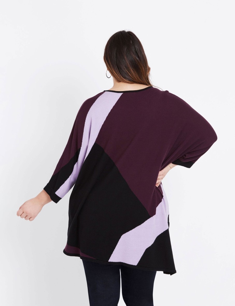 Knitwear Beme | Beme Elbow Sleeve Abstract Jumper