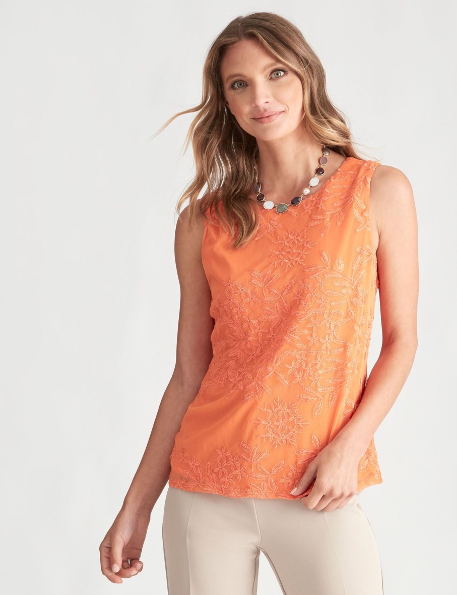 Knitwear LizJordan | Sleeveless Embroidery Top