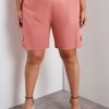 Bottoms Beme | Beme Elastic Waist Linen Shorts