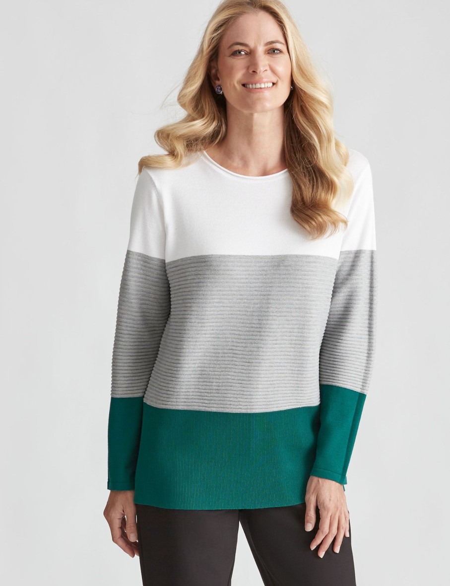 Knitwear NoniB | Noni B Colour Block Knit Jumper