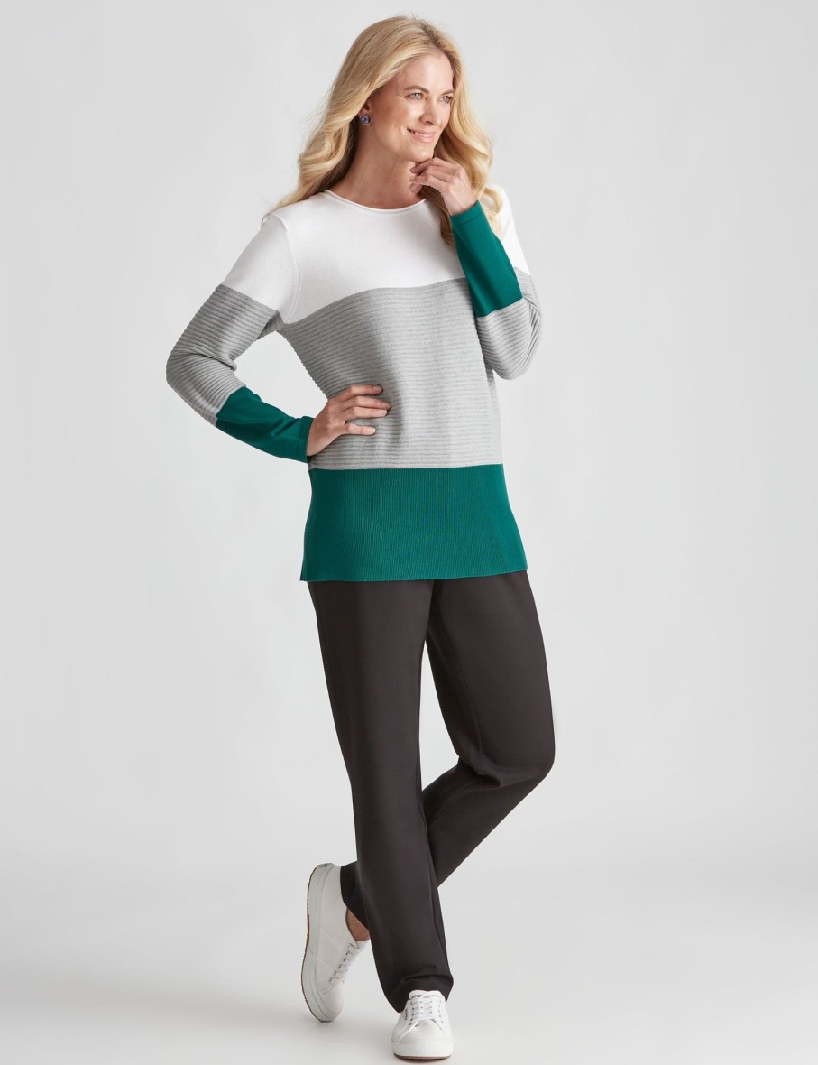 Knitwear NoniB | Noni B Colour Block Knit Jumper