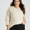 Knitwear Beme | Beme Cable Button Jumper