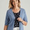 Knitwear Millers | Millers Elbow Sleeve Pointelle Cardigan