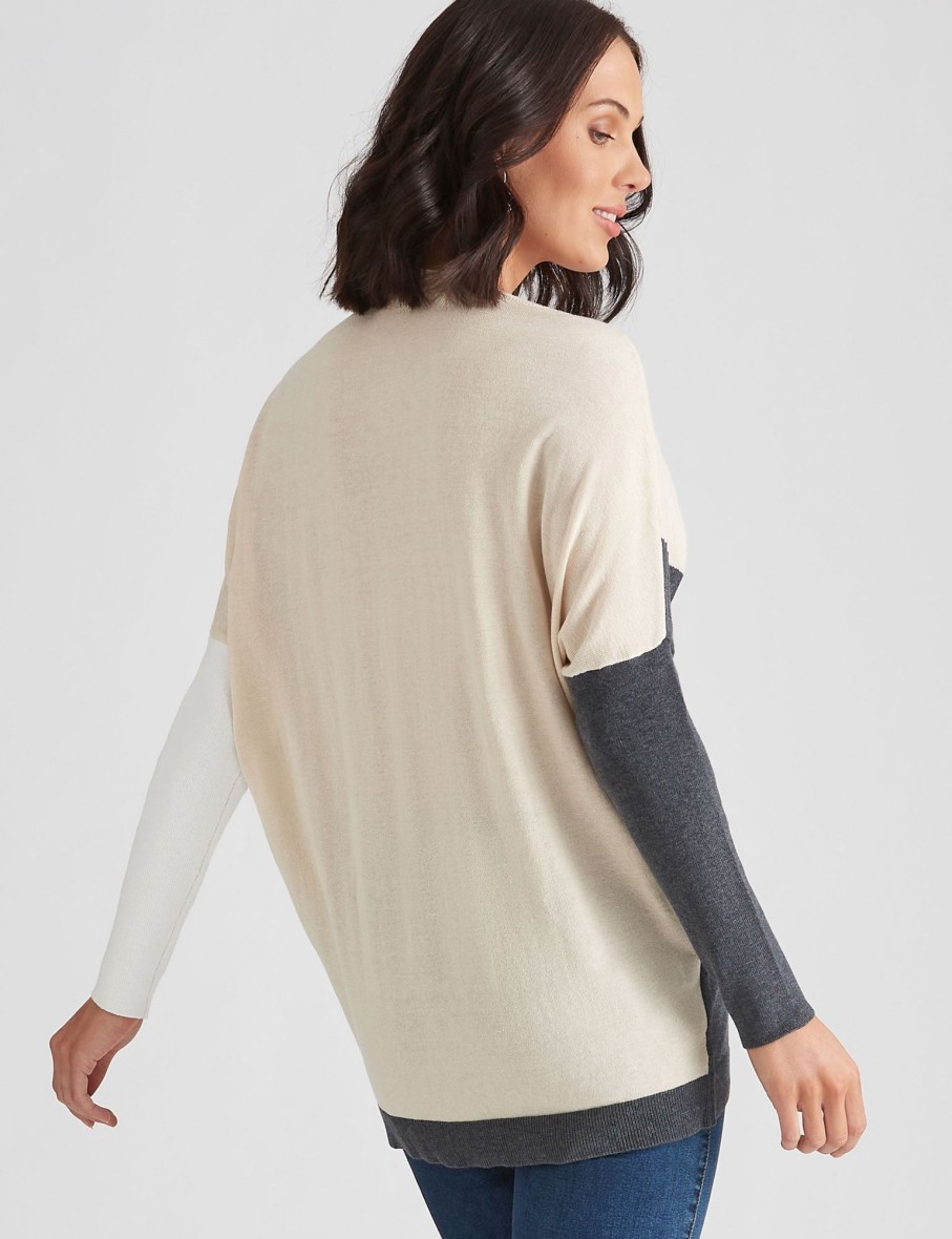 Knitwear Katies | Katies Long Sleeve Colourblock Knit