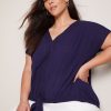 Tops Autograph | Autograph Woven Lace Trim Tie Front Top