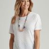 Tops Millers | Millers Short Sleeve Textured Scoop Neck Top