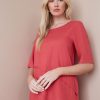 Tops NoniB | Noni B Panelled Linen Tunic