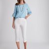 Bottoms WLane | W.Lane Crop Classic Pants