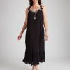 Dresses Millers | Millers Crinkle Embroidered Maxi Dress