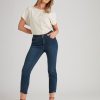 Bottoms Rockmans | Rockmans Full Length Step Hem Skinny Leg Jeans