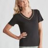 Tops NoniB | Noni B Short Sleeve Rib Top