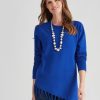 Knitwear WLane | W.Lane Assymetrical Fringe Pullover