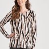 Knitwear WLane | W.Lane Animal Print Cardigan