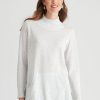 Knitwear WLane | W.Lane Funnel Neck Longline Pullover Top