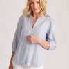 Tops NoniB | Noni B Bengaline Seasonal Volume Shirt