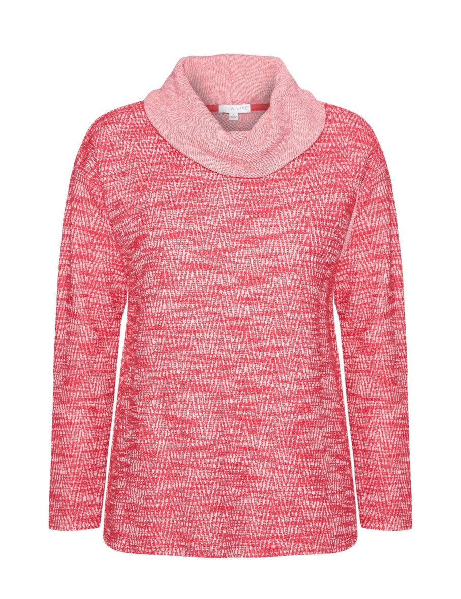 Tops WLane | W.Lane Cowl Neck Textured Knitwear Top