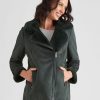 Outerwear Katies | Katies Sherpa Biker Coat