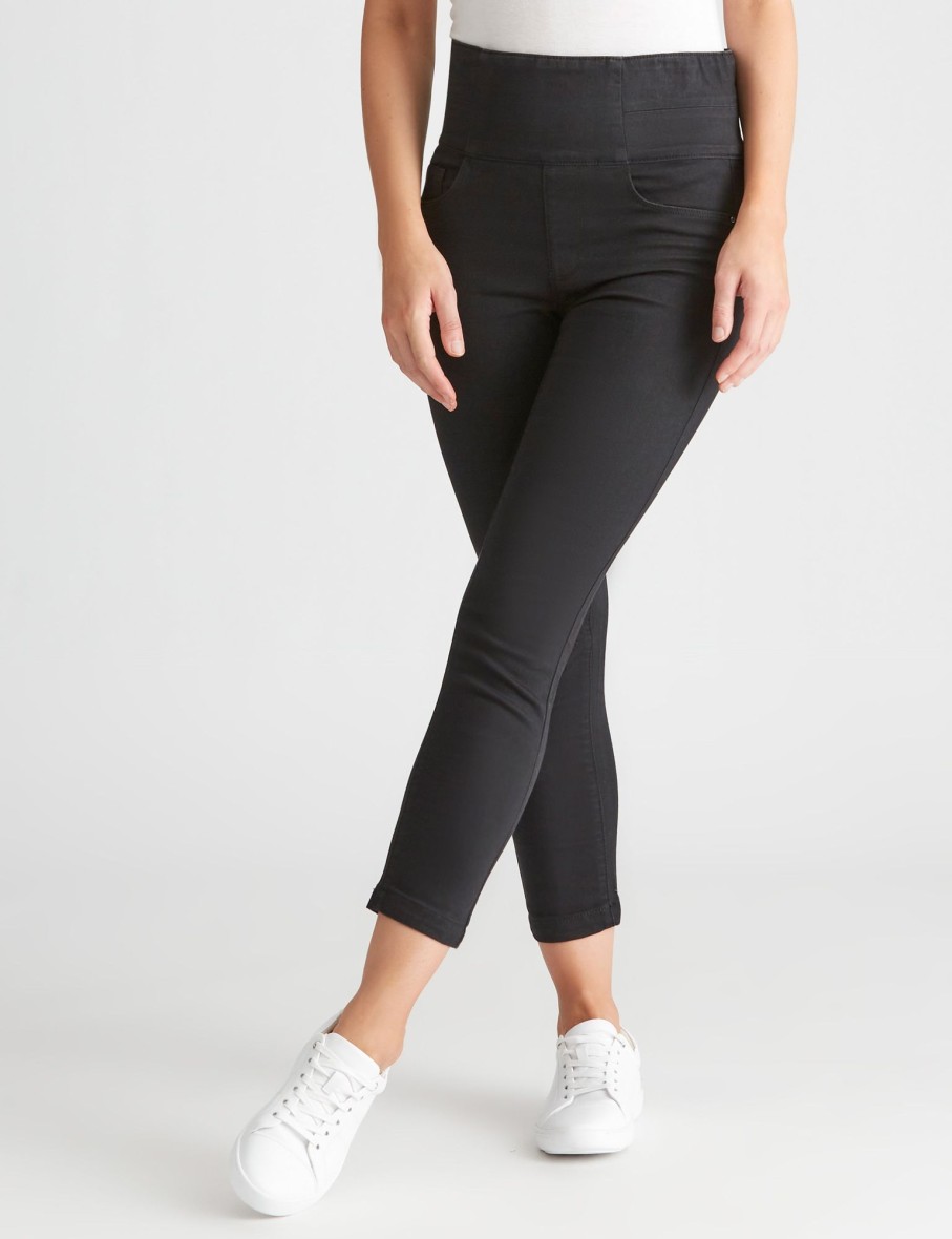 Bottoms Katies | Katies 7/8 Length Denim Shape & Curve Jeans