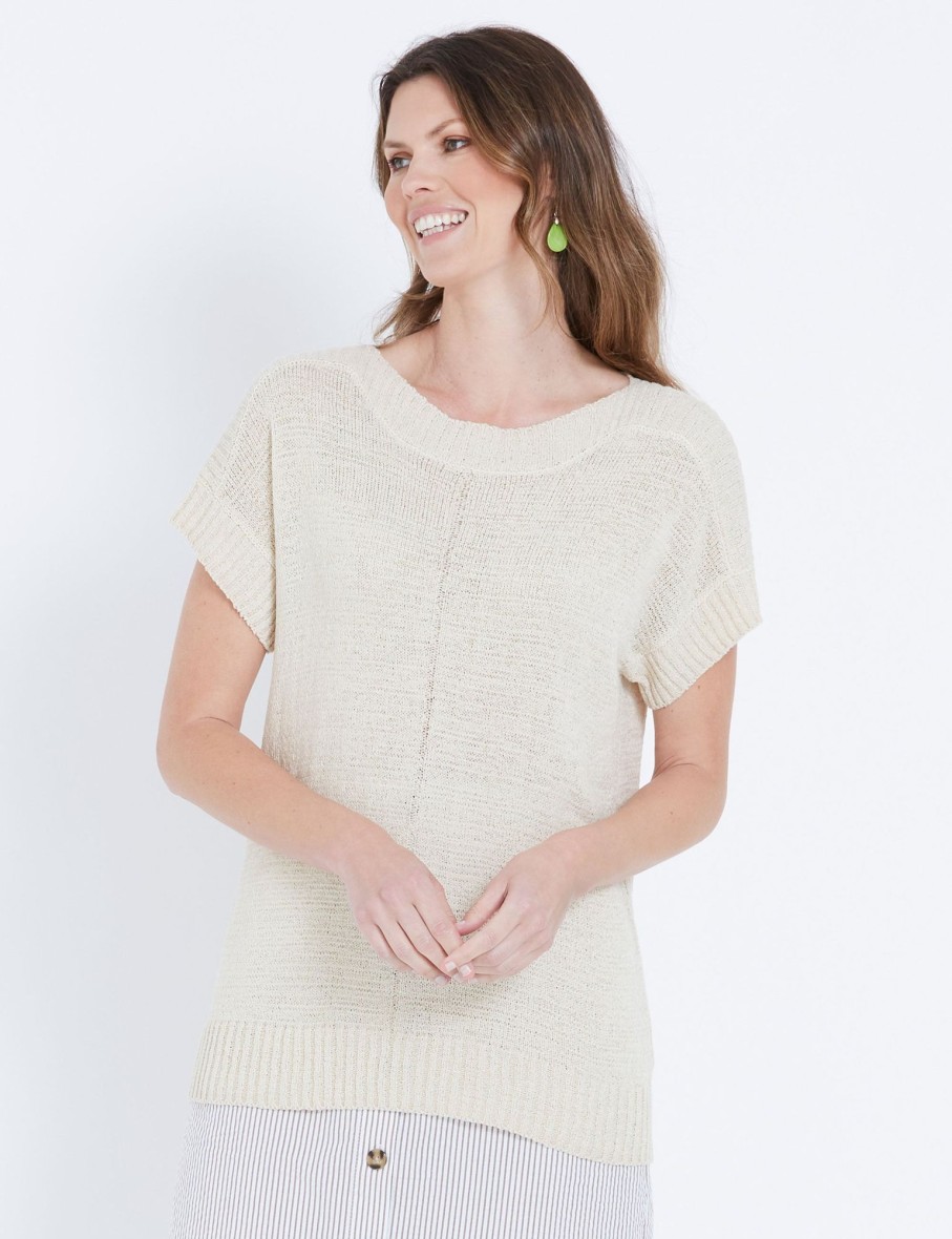 Knitwear WLane | W.Lane Tape Yarn Pullover Top