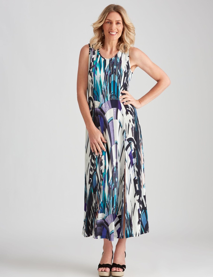 Dresses NoniB | Noni B Side Split Knitwear Maxi Dress