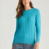 Knitwear WLane | W.Lane Cable Front Pullover Top