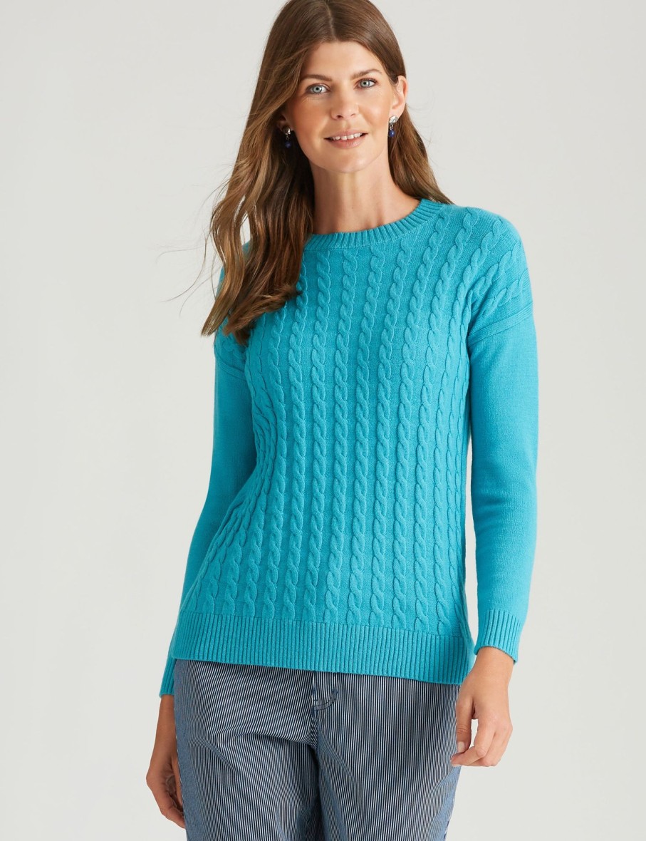 Knitwear WLane | W.Lane Cable Front Pullover Top