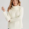 Knitwear Millers | Millers Long Sleeve Button Neck Jumper