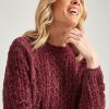 Outerwear NoniB | Noni B Cable Knitwear Chenille Jumper