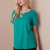 Tops NoniB | High-Low Hem Linen Top