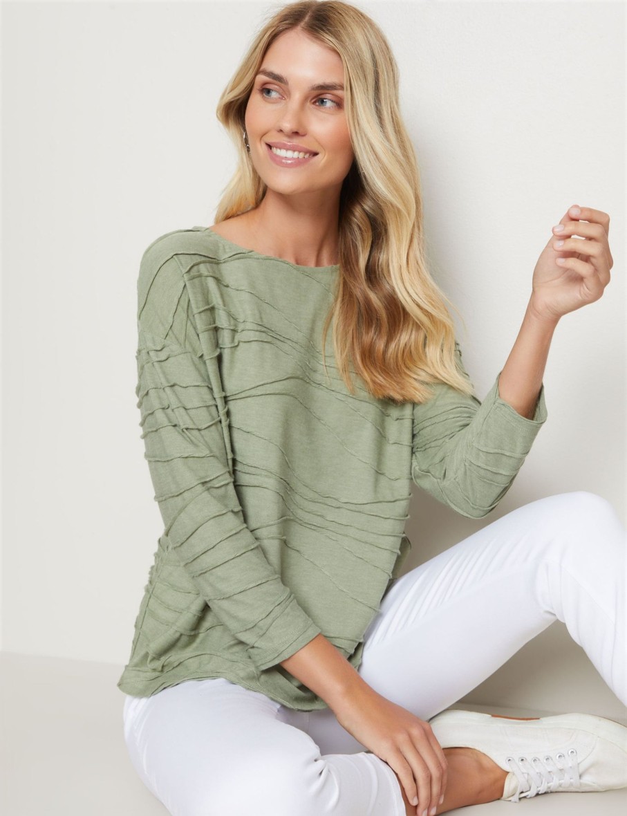 Tops WLane | W.Lane Wavy Textured Top