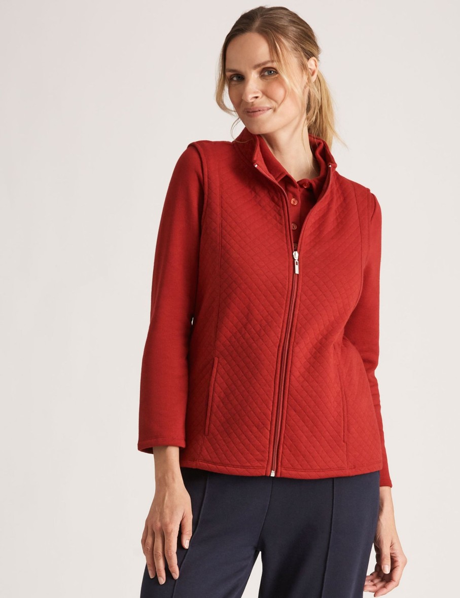 Outerwear NoniB | Noni B Quilted Fleece Vest