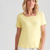 Tops NoniB | Noni B V Neck Stud Detail Rib Top