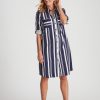 Dresses NoniB | Noni B Stripe Shirt Dress