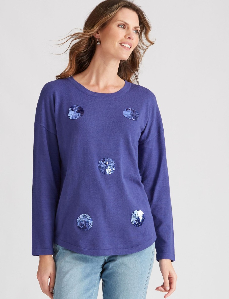 Knitwear WLane | W.Lane Sequin Spot Pullover