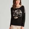 Knitwear NoniB | Noni B Embellished Rose Jumper