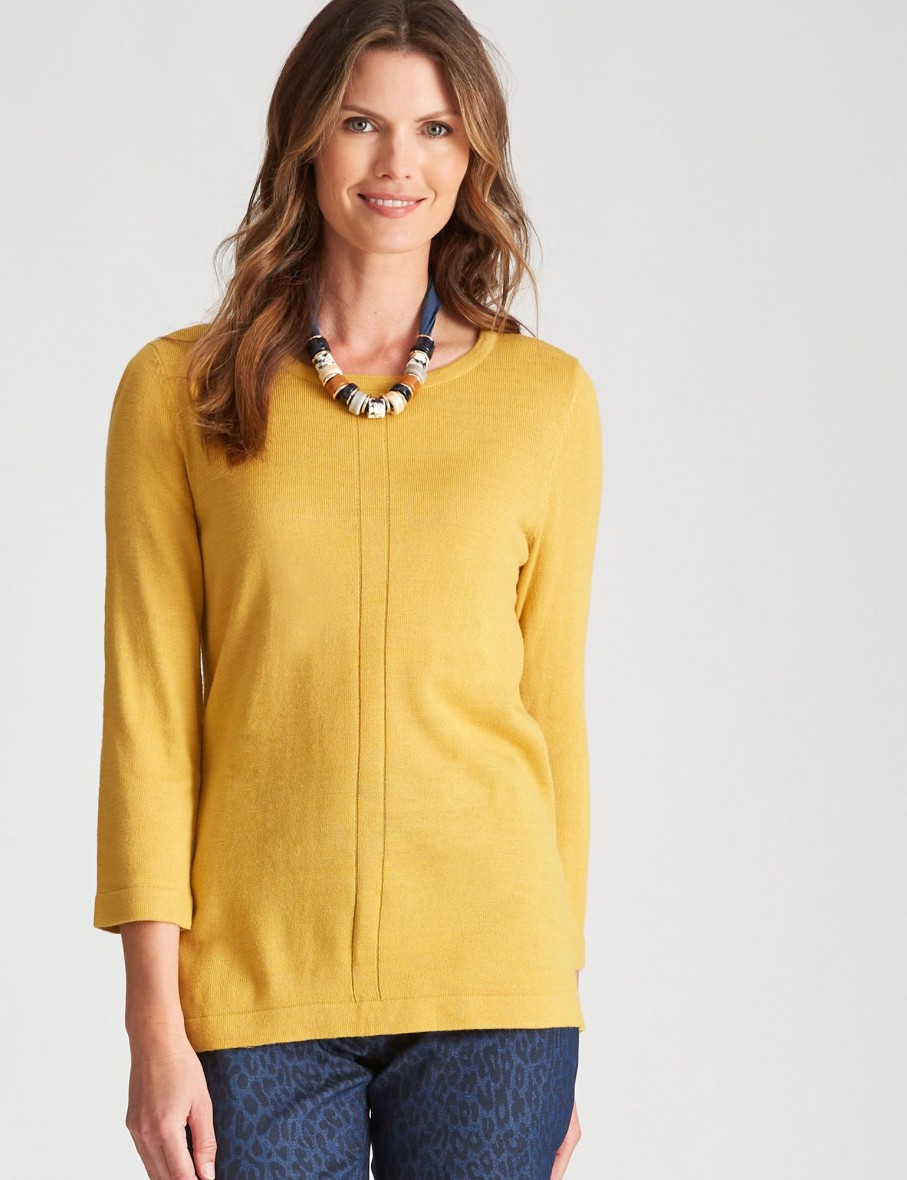 Knitwear WLane | W.Lane Split Back Panelled Knitwear Top