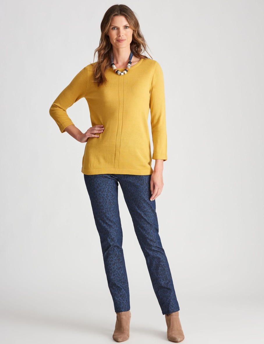 Knitwear WLane | W.Lane Split Back Panelled Knitwear Top