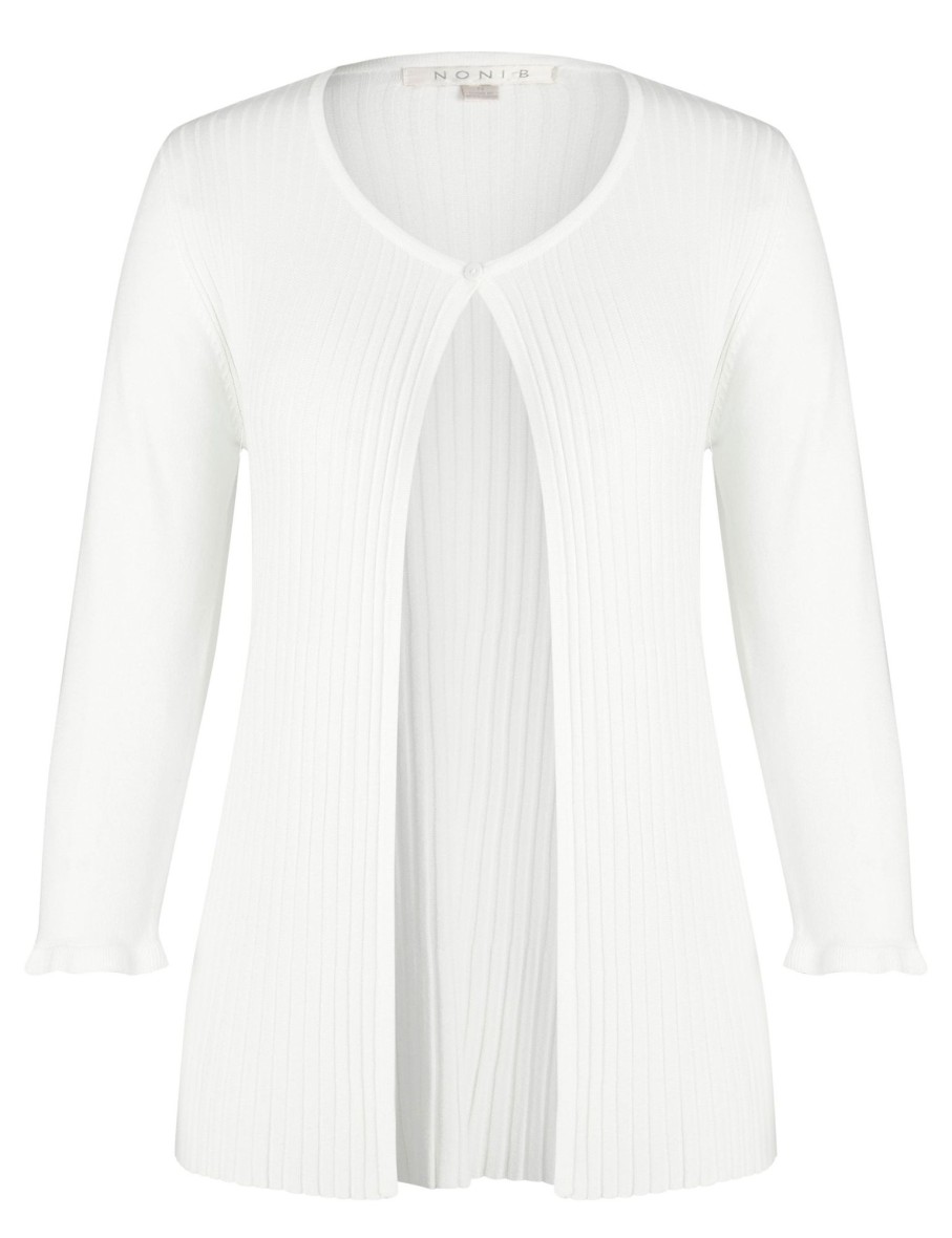 Knitwear NoniB | Noni B Ribbed Knitwear Cardigan