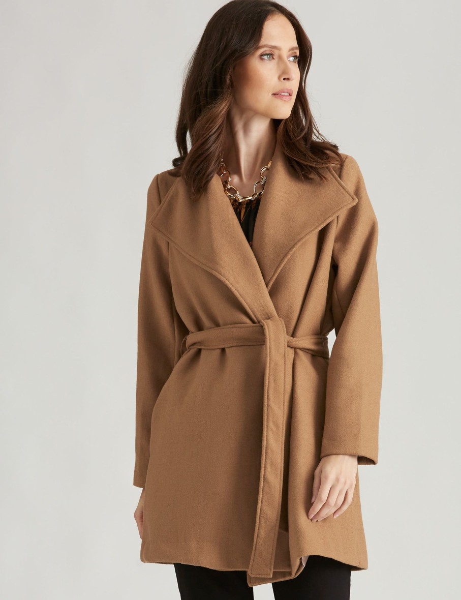 Outerwear NoniB | Noni B Melton Wrap Coat