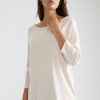 Tops Katies | Katies 3/4 Sleeve Ribbed Raglan T-Shirt