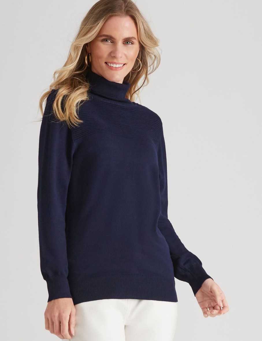 Knitwear Millers | Millers Long Sleeve Roll Neck Jumper