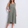 Dresses Katies | Katies Sleeveless V Neck Linen Maxi Dress