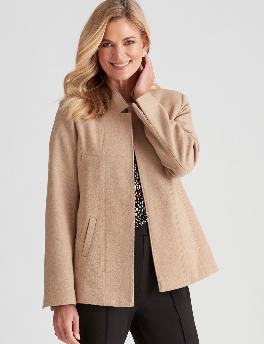 Outerwear NoniB | Noni B Boiled Wool Coat