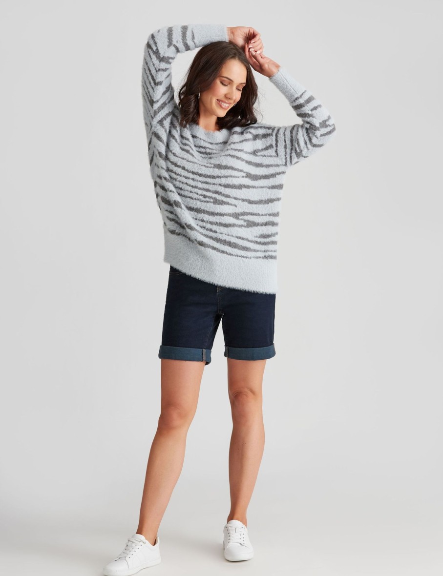 Knitwear Katies | Katies Zebra Hairy Jumper