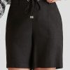 Bottoms Katies | Katies Linen Blend Tie Front Shorts